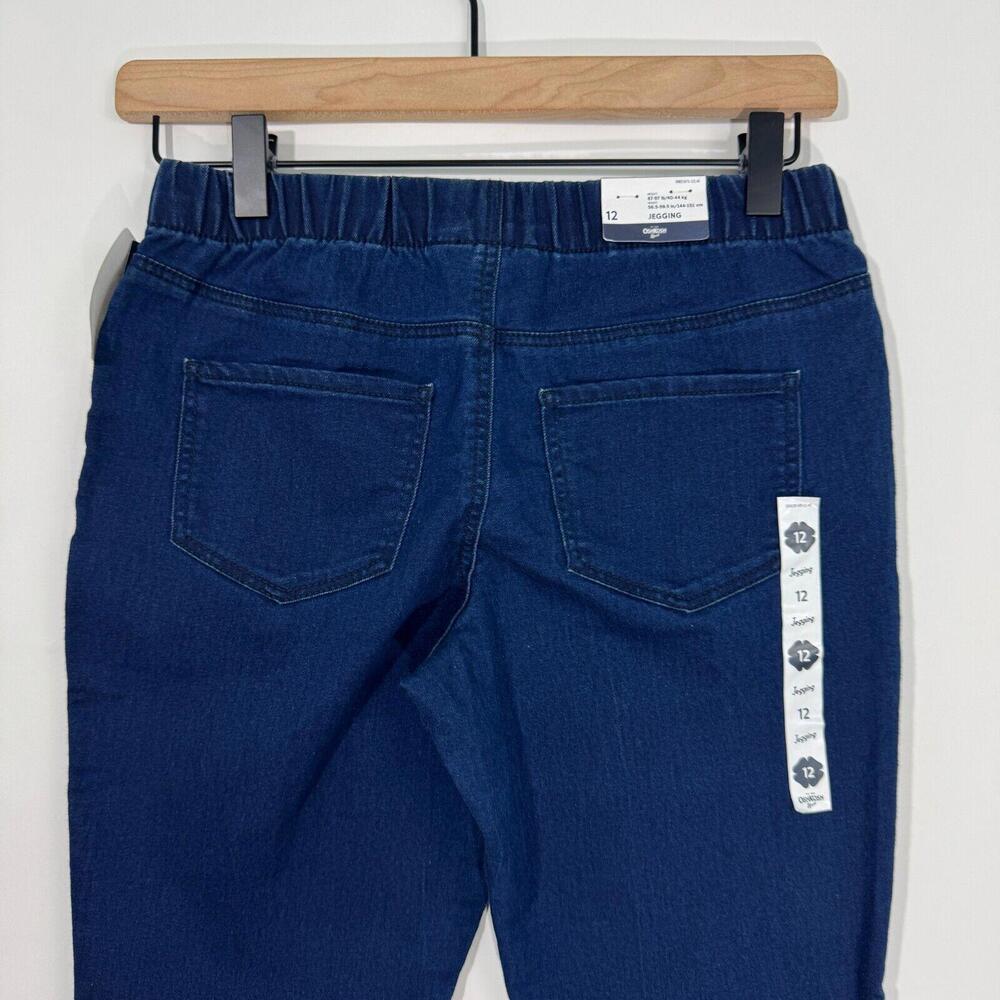 OshKosh B’gosh Girl’s Size 12 Solid Blue Stretch Pull On Jegging Pants New - Picture 7 of 8